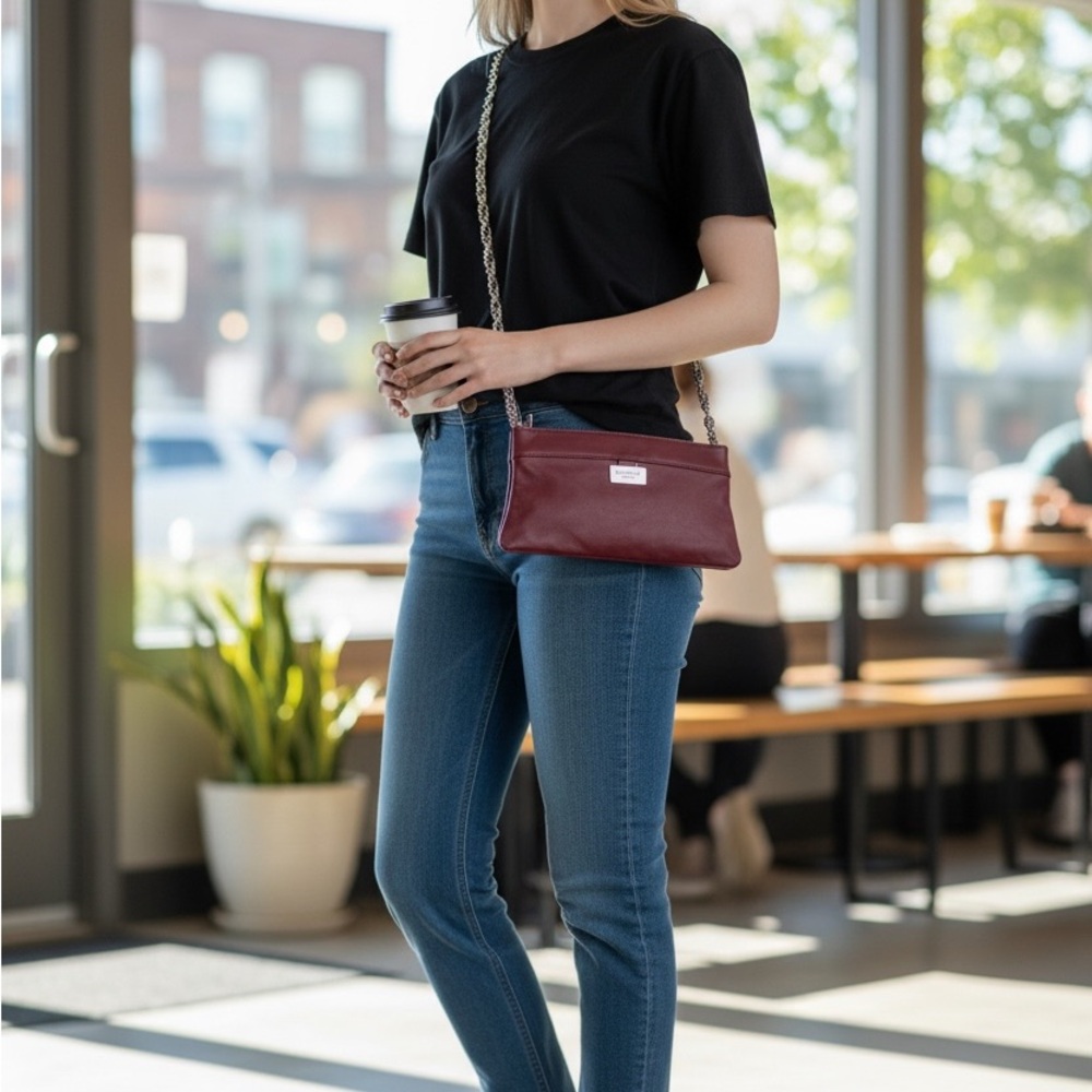 Kate Spade EUC Burgundy Crossbody Bag